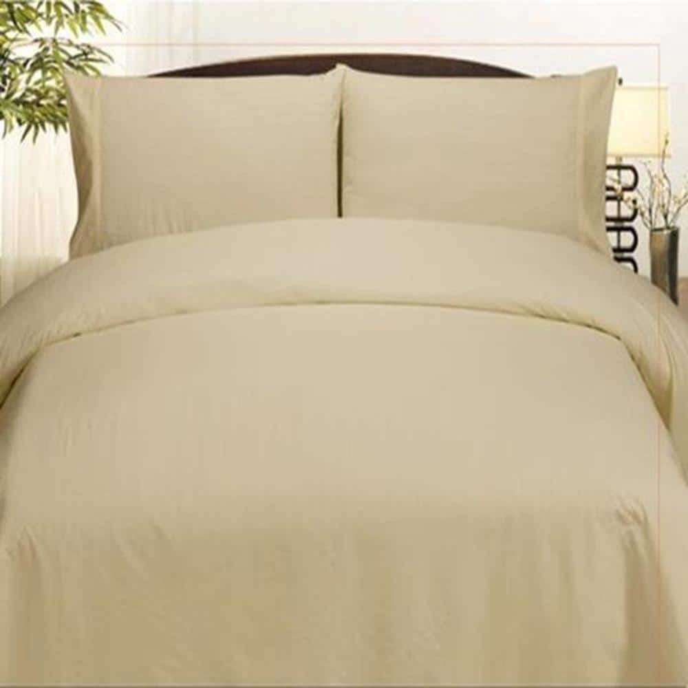 Plazatex - Embossed Dobby Stripe 90GSM Microfiber Sheet Set - Queen 60x80" - Taupe