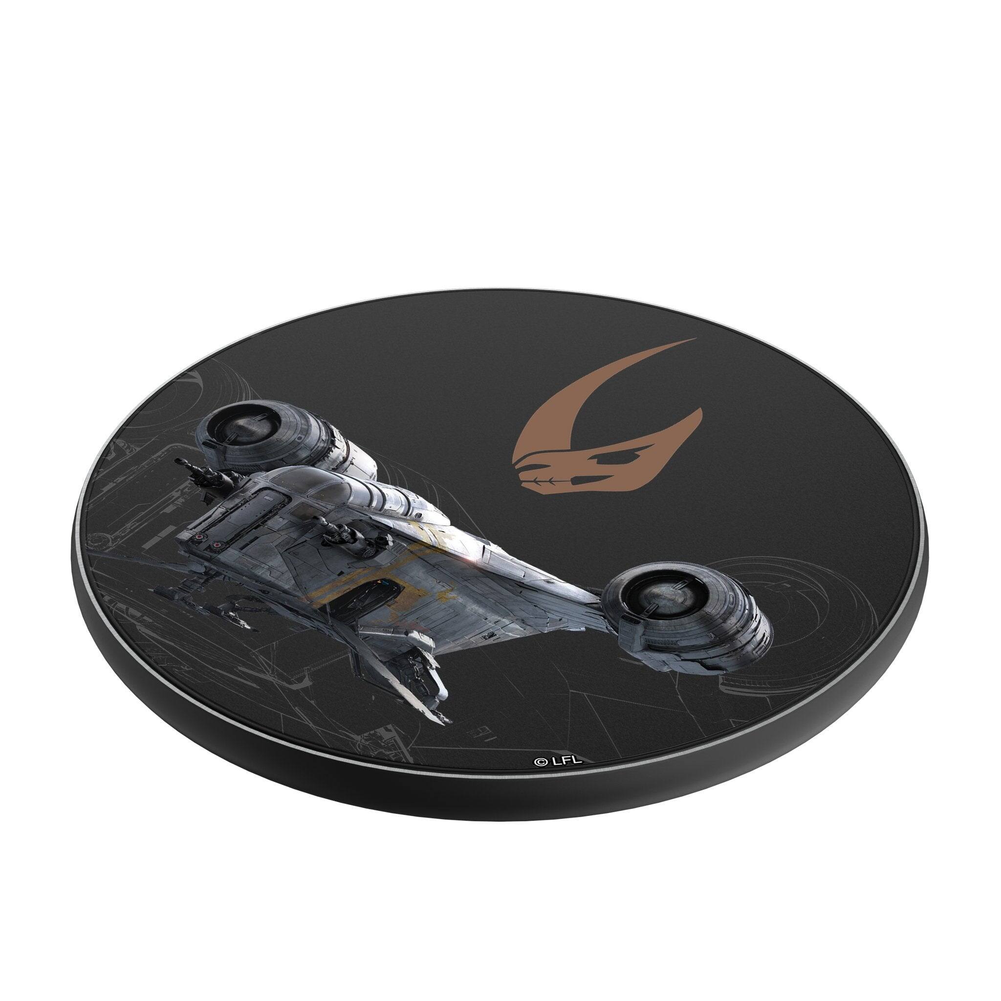 Angle. Keyscaper - Star Wars: A New Hope FactionTech 15-Watt Wireless Charger - Razor Crest.