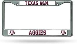 Rico Industries - Texas A&M Aggies Chrome Metal License Plate Frame - Multi