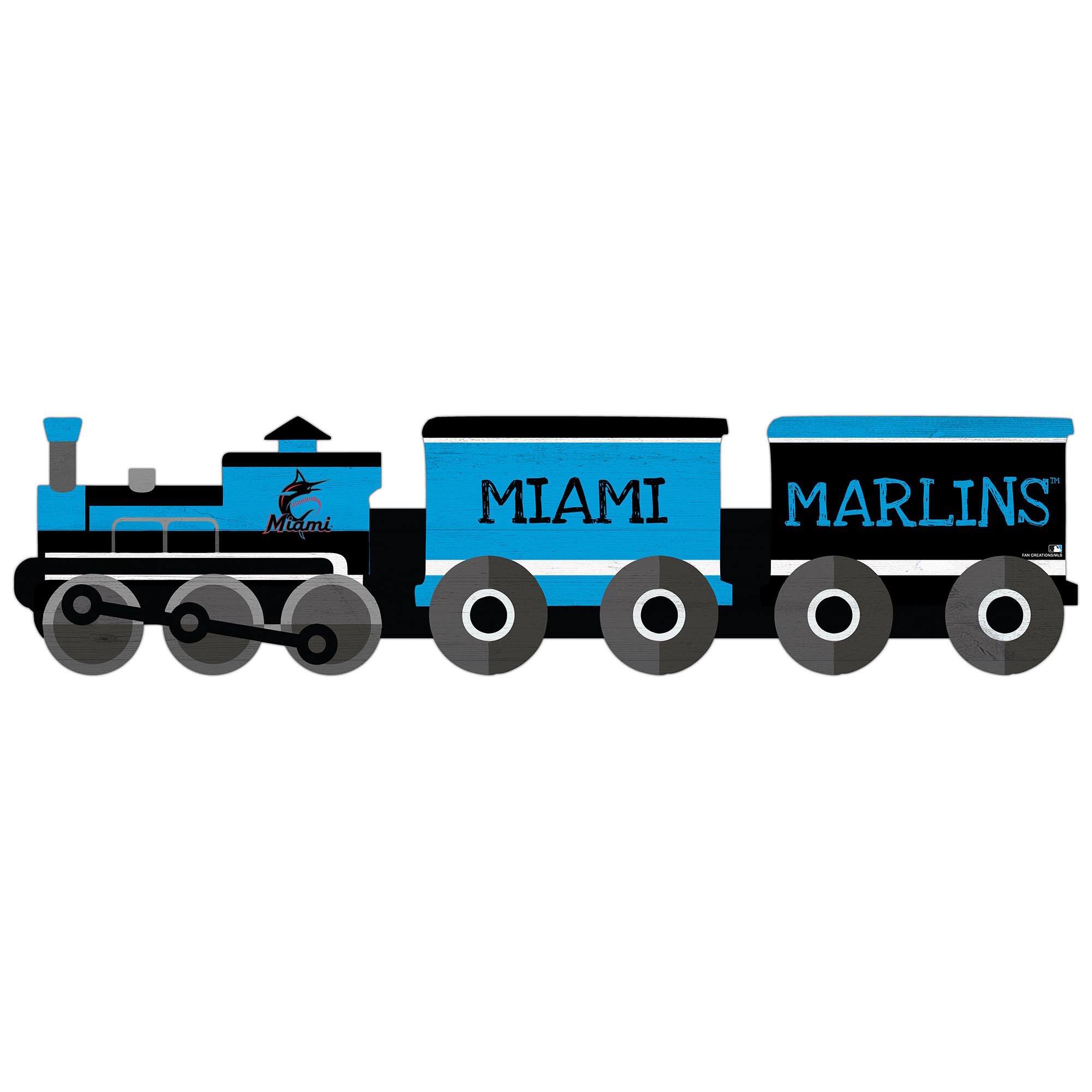 Miami Marlins 6'' x 24'' Train Cutout Sign