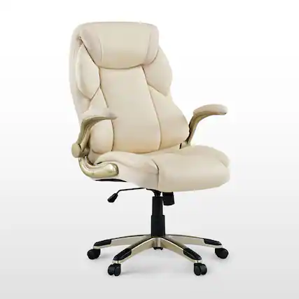 Front. Eureka Ergonomic - High Back Office Chair Executive Office Home Desk Chair - Off White.