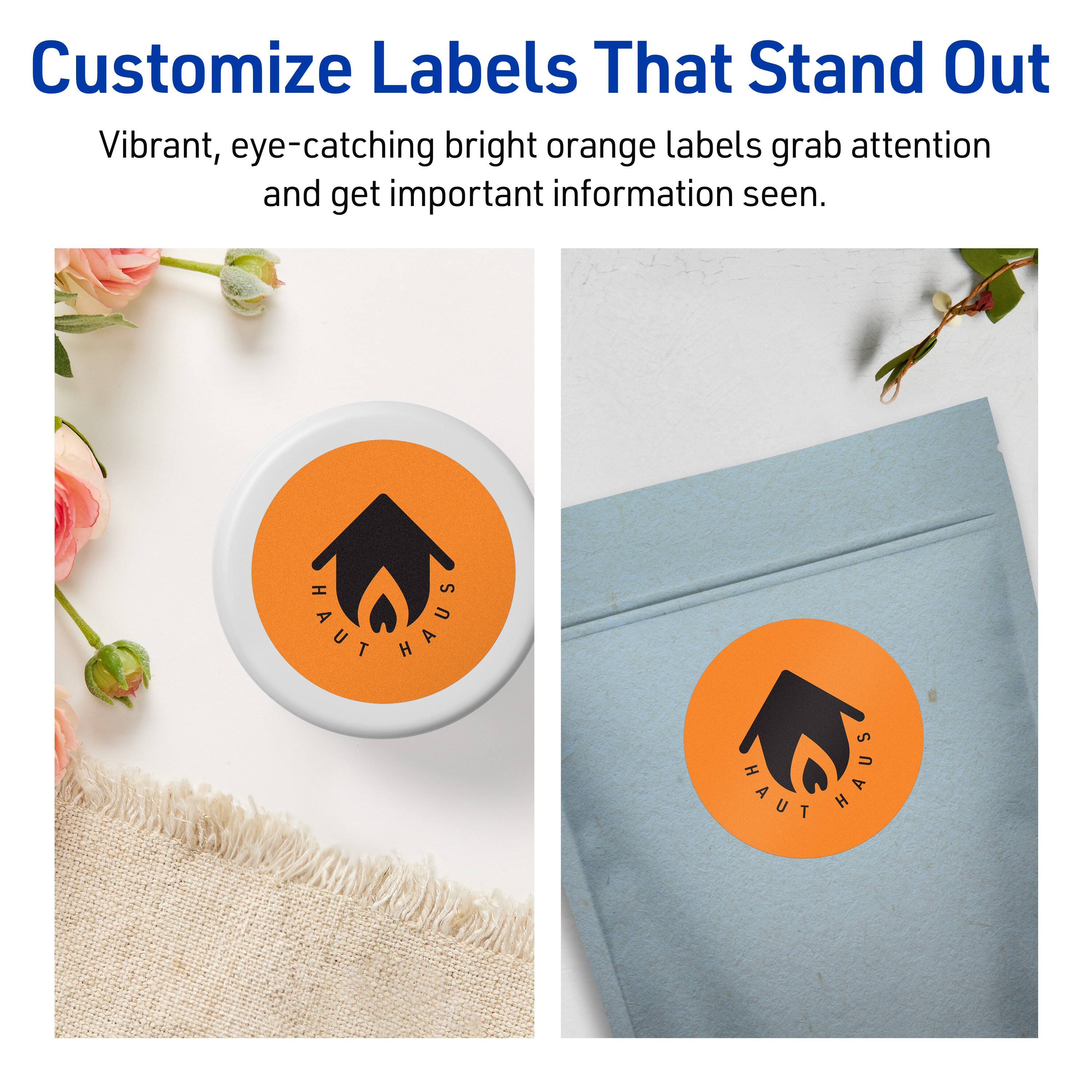 Customize Labels That Stand Out

Vibrant, eye-catching bright orange labels grab attention and get important information seen.

HAUT HAUS

HAUT HAUS