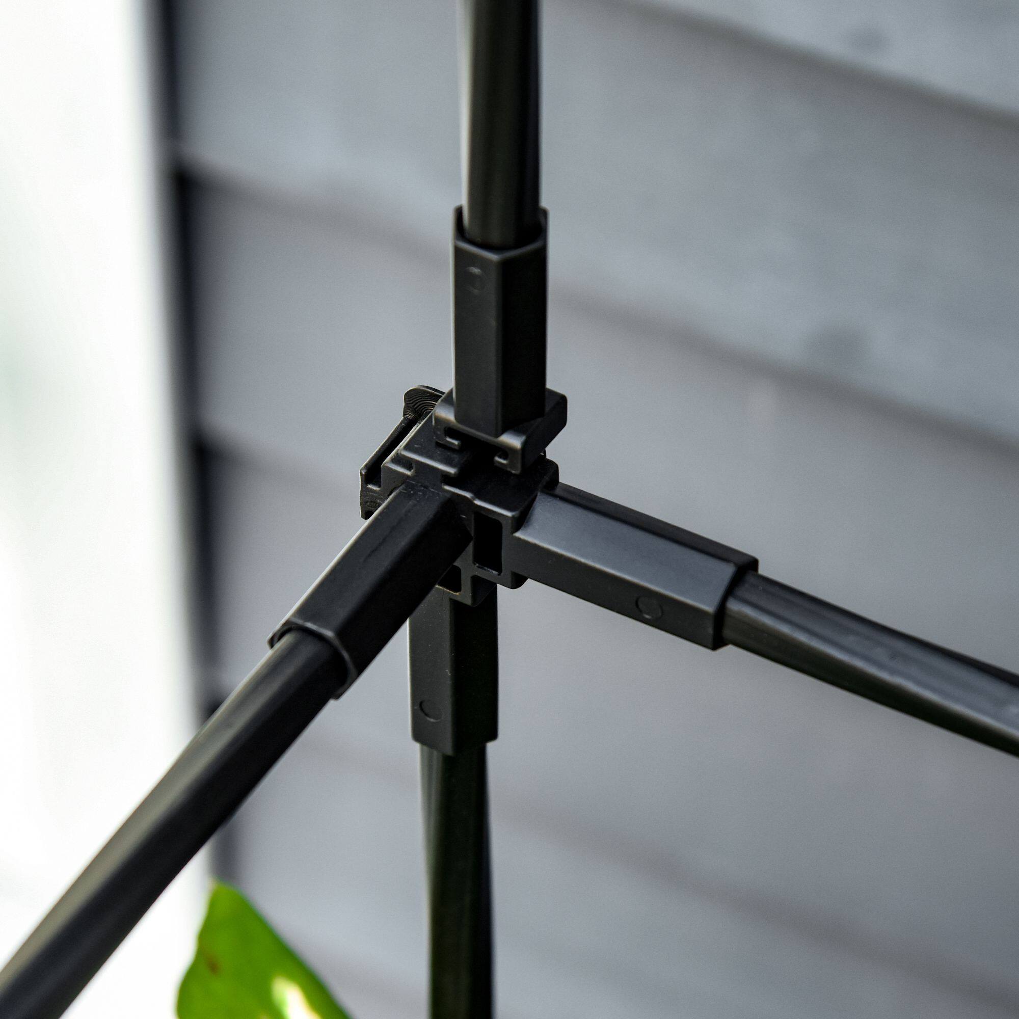 Alt View 7. Outsunny - Raised Garden Bed with Trellis, Self-Watering Planter Box, 69.7" Tomato Planters - Brown.