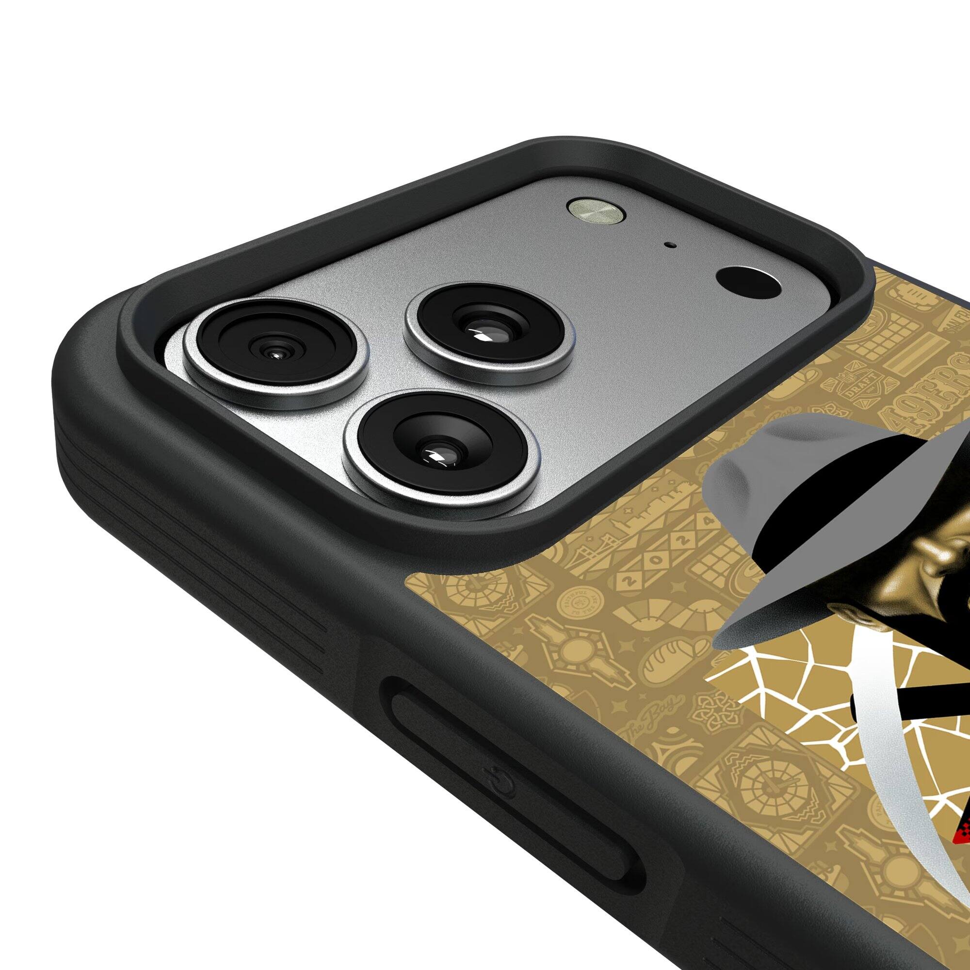 Alt View 2. Keyscaper - San Francisco 49ers iPhone Bump Case - 16 Plus - Black.