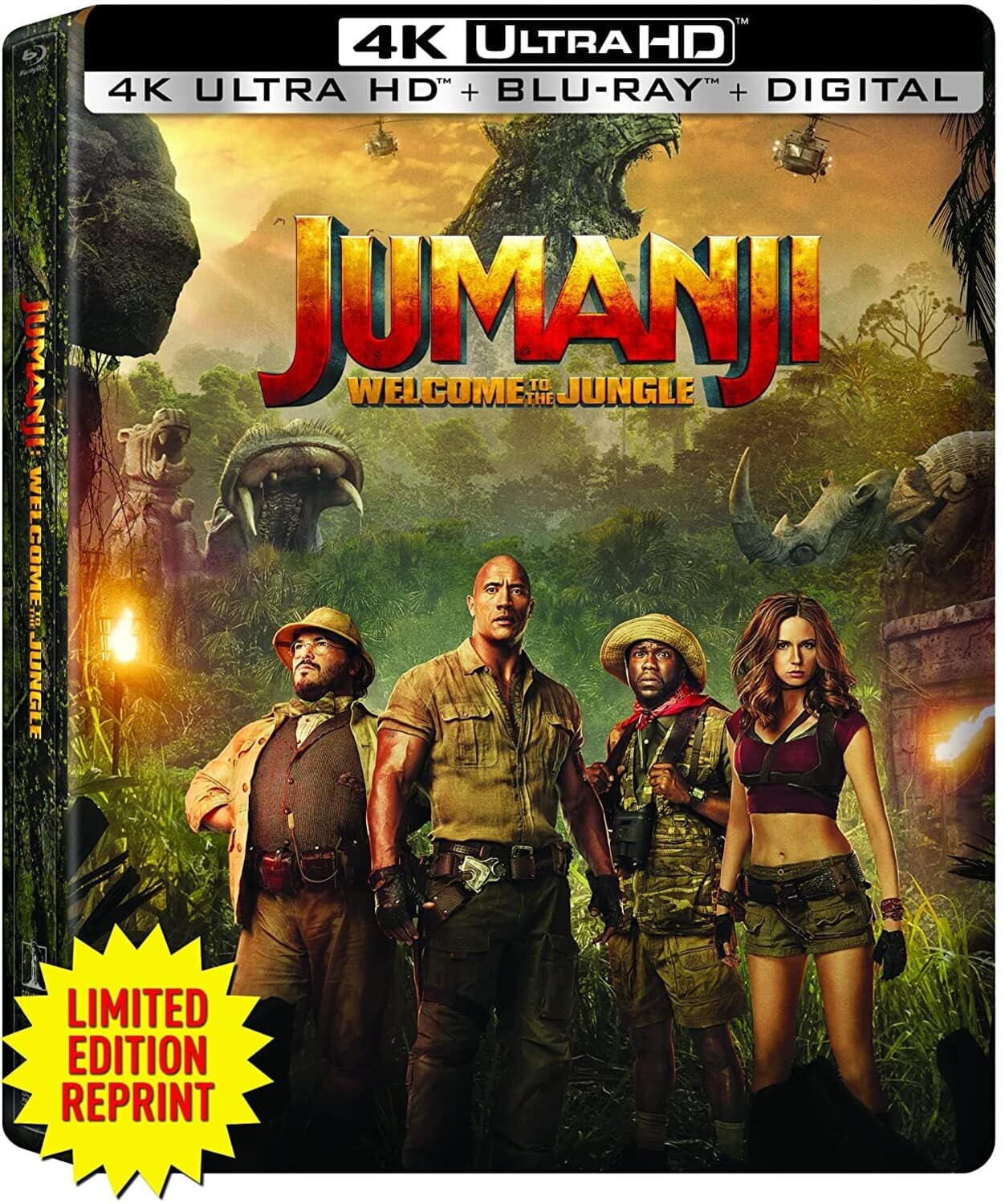Jumanji: Welcome to the Jungle (Steelbook)   - 4K Blu-Ray [4K Ultra HD Blu-ray]