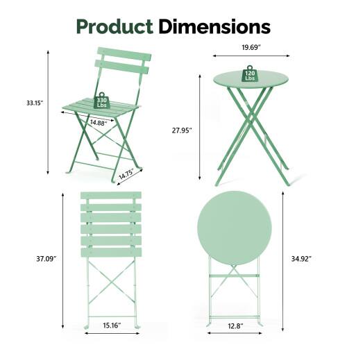 Product Dimensions:  
- 19.69"  
- 120 Lbs  
- 33.15"  
- 330 Lbs  
- 14.88"  
- 27.95"  
- 14.75"  
- 37.09"  
- 34.92"  
- 15.16"  
- 12.8"