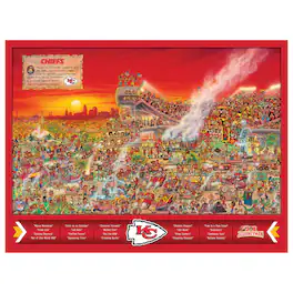 YouTheFan - Kansas City Chiefs 500-Piece Joe Journeyman Puzzle - Multicolor