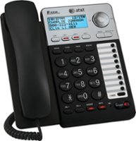 AT&T - AT ML17929 Corded Phone with Caller ID/Call Waiting - Silver/Black - Angle_Zoom
