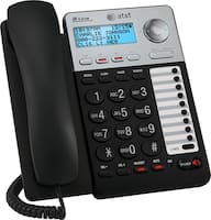 AT&T - AT ML17929 Corded Phone with Caller ID/Call Waiting - Silver/Black - Angle_Zoom