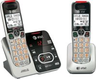 AT&T - AT CRL32202 DECT 6.0 Expandable Cordless Phone System with Digital Answering System - Silver - Angle_Zoom