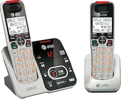 AT&T - AT CRL32202 DECT 6.0 Expandable Cordless Phone System with Digital Answering System - Silver - Angle_Zoom