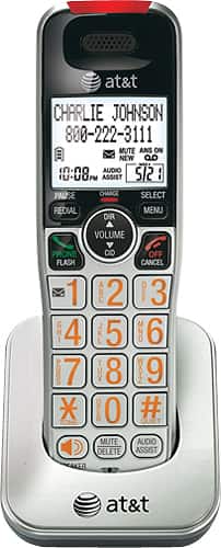 Alt View 12. AT&T - AT CRL32202 DECT 6.0 Expandable Cordless Phone System with Digital Answering System - Silver.