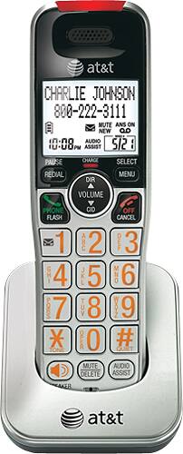 Alt View 12. AT&T - AT CRL32202 DECT 6.0 Expandable Cordless Phone System with Digital Answering System - Silver.