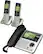Left. VTech - CS6649-2 DECT 6.0 Expandable Corded/Cordless Phone with Digital Answering System, 2 Handsets - Silver/Black.