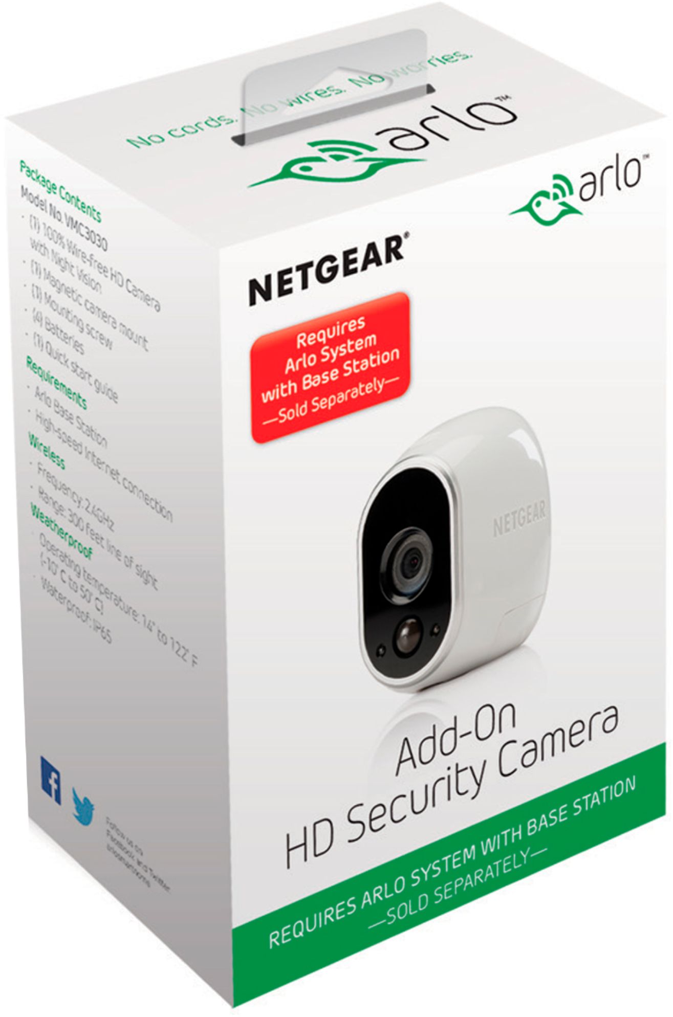 Customer Reviews Arlo Refurbished Indoor/Outdoor 720p WiFi WireFree Security Camera White