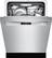 Alt View 11. Bosch - 800 Series 24" Recessed Handle Dishwasher with Stainless Steel Tub.