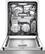 Alt View 12. Bosch - 800 Series 24" Recessed Handle Dishwasher with Stainless Steel Tub.
