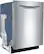 Angle. Bosch - 800 Series 24" Pocket Handle Dishwasher with Stainless Steel Tub.