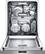 Alt View 12. Bosch - 800 Series 24" Pocket Handle Dishwasher with Stainless Steel Tub.
