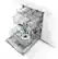 Alt View 13. Bosch - 800 Series 24" Pocket Handle Dishwasher with Stainless Steel Tub.