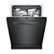 Alt View Zoom 1. Bosch - 500 Series 24" Pocket Handle Dishwasher with Stainless Steel Tub - Black.