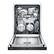 Alt View 11. Bosch - 500 Series 24" Pocket Handle Dishwasher with Stainless Steel Tub - Black.