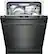 Alt View 11. Bosch - 800 Series 24" Bar Handle Dishwasher with Stainless Steel Tub - Black.