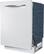 Left. Bosch - 500 Series 24" Pocket Handle Dishwasher with Stainless Steel Tub - White.