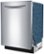 Left Zoom. Bosch - 500 Series 24" Pocket Handle Dishwasher with Stainless Steel Tub - Stainless steel.