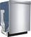 Angle. Bosch - 800 Series 24" Bar Handle Dishwasher with Stainless Steel Tub.