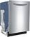 Angle. Bosch - 800 Series 24" Pocket Handle Dishwasher with Stainless Steel Tub.