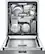 Alt View 12. Bosch - 800 Series 24" Pocket Handle Dishwasher with Stainless Steel Tub.