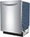 Left. Bosch - 800 Series 24" Pocket Handle Dishwasher with Stainless Steel Tub.