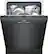 Alt View 12. Bosch - 300 Series 24" Pocket Handle Dishwasher with Stainless Steel Tub - Black.