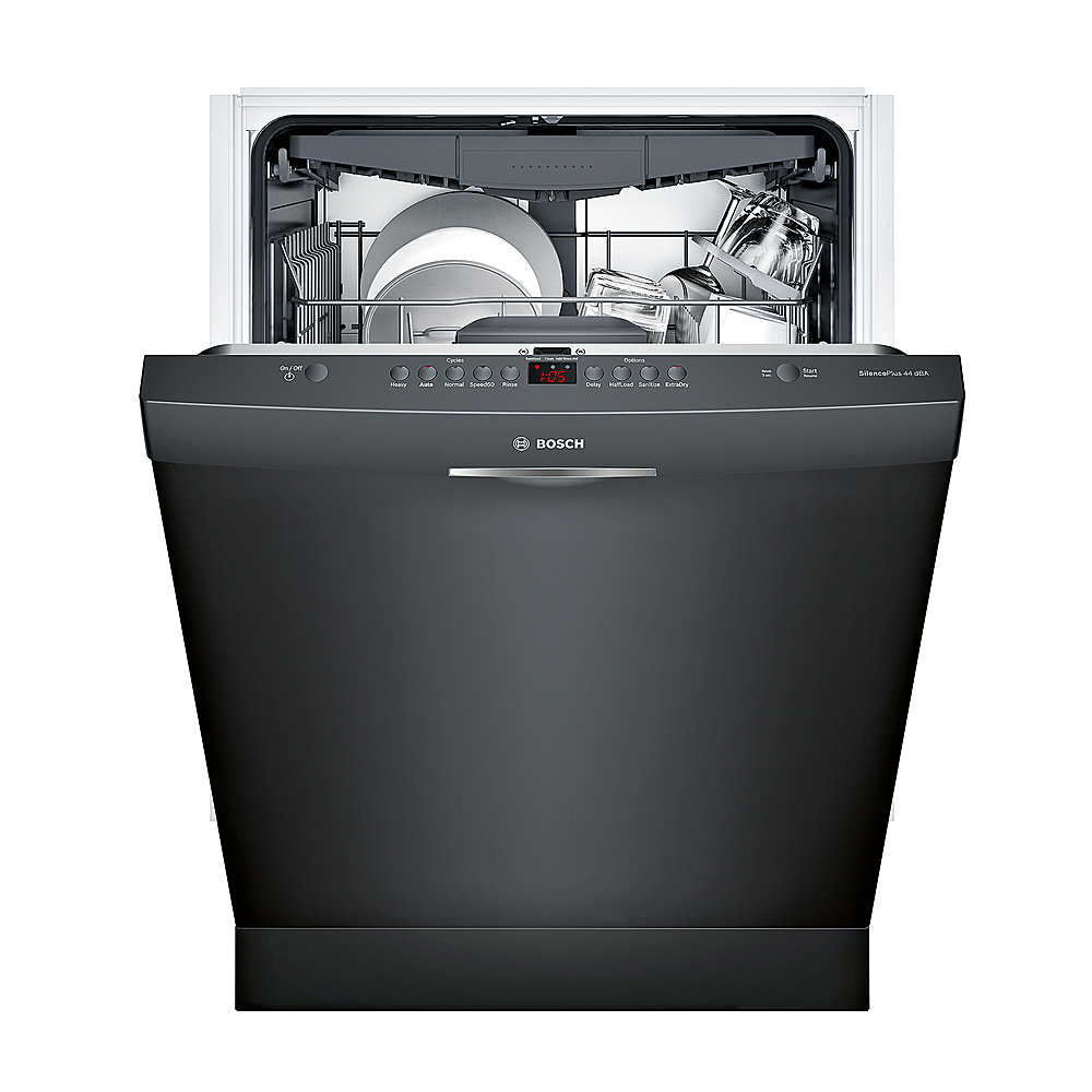 Best Buy: Bosch 300 Series 24 Pocket Handle Dishwasher with Stainless  Steel Tub Black SHSM63W56N