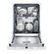 Alt View Zoom 2. Bosch - 300 Series 24" Top Control Built-In Stainless Steel Tub Dishwasher with 3rd Rack, 44 dBA - White.