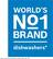 World's No.1 Brand dishwashers*
Source: Euromonitor International Limited: volume sales 2023