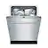 Alt View 11. Bosch - 300 Series 24" Top Control Built-In Stainless Steel Tub Dishwasher with 3rd Rack, 44 dBA - Stainless Steel.