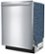 Left Zoom. Bosch - 300 Series 24" Bar Handle Dishwasher with Stainless Steel Tub - Stainless steel.