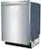Left. Bosch - 300 Series 24" Top Control Built-In Stainless Steel Tub Dishwasher with 3rd Rack, 44 dBA - Stainless Steel.