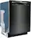 Angle. Bosch - 300 Series 24" Recessed Handle Dishwasher with Stainless Steel Tub - Black.