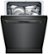 Alt View Zoom 1. Bosch - 300 Series 24" Recessed Handle Dishwasher with Stainless Steel Tub - Black.