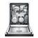 Alt View 11. Bosch - 300 Series 24" Recessed Handle Dishwasher with Stainless Steel Tub - Black.