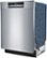 Left Zoom. Bosch - 800 Series 24" Recessed Handle Connected Dishwasher with Stainless Steel Tub - Stainless steel.