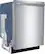 Angle. Bosch - 300 Series 24" Bar Handle Dishwasher with Stainless Steel Tub - Stainless Steel.