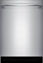 Bosch - 300 Series 24" Bar Handle Dishwasher with Stainless Steel Tub - Stainless steel - Front_Standard