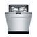 Alt View 2. Bosch - 300 Series 24" Bar Handle Dishwasher with Stainless Steel Tub - Stainless Steel.