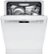 Alt View Zoom 1. Bosch - 800 Series 24" Recessed Handle Dishwasher with Stainless Steel Tub - White.