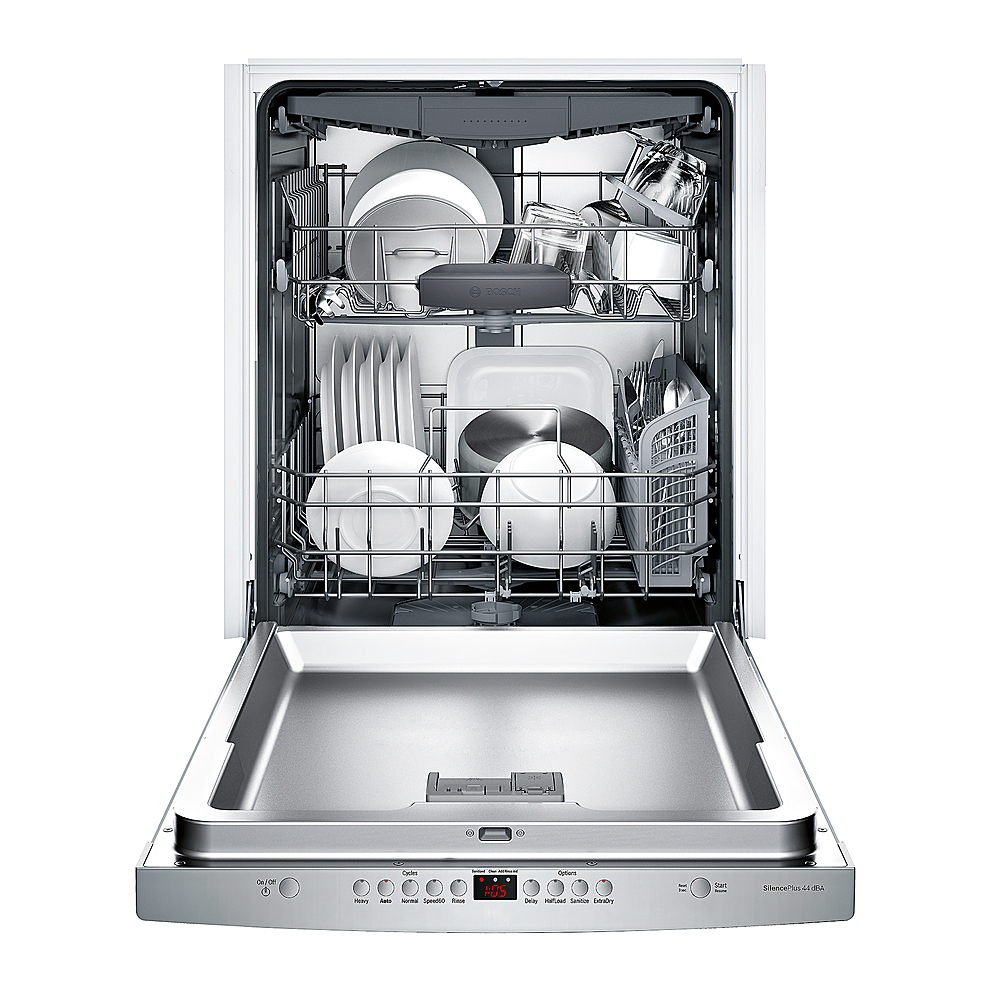 Bosch 24 Wide Top Control 44 Decibel Dishwasher with Scoop Handle