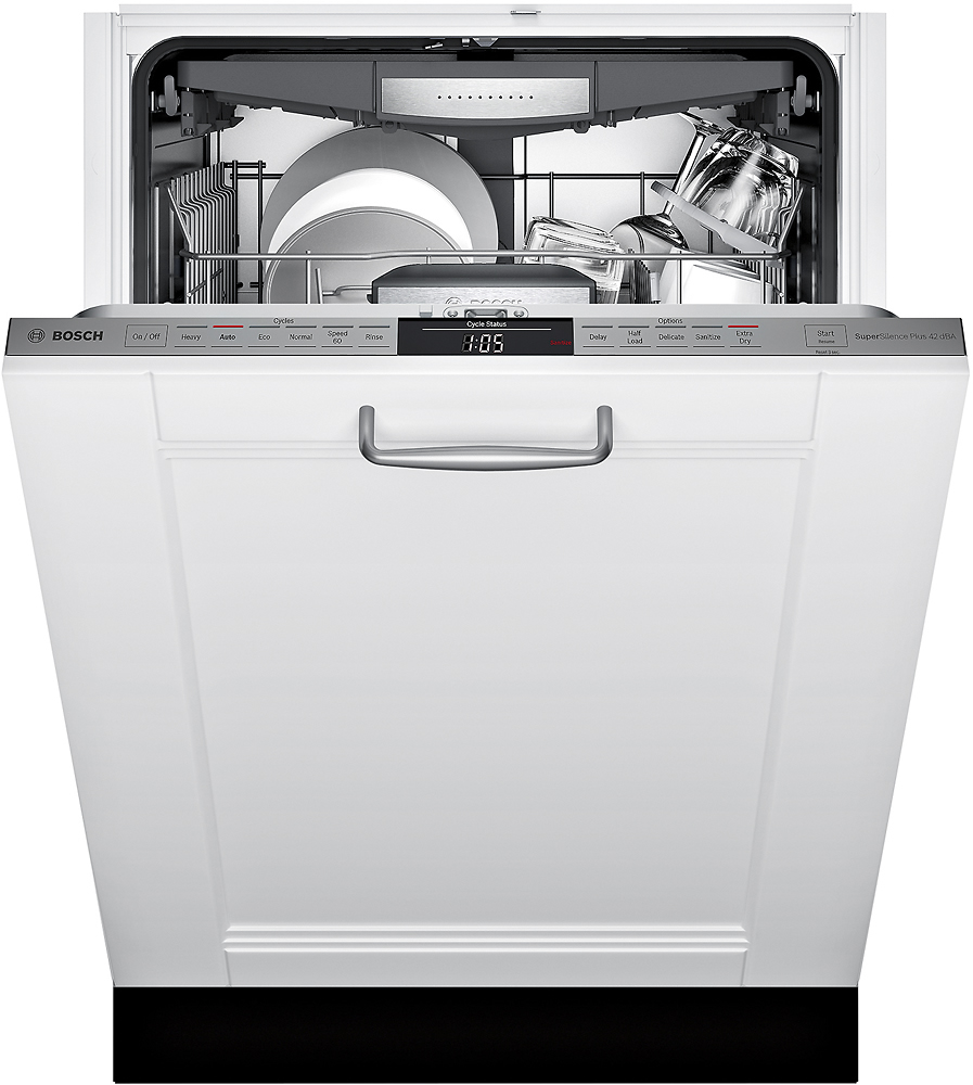 Bosch 800 Series 24 Custom Panel Dishwasher With Stainless Steel